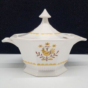 Vintage Castleton China Independence Ironstone 7" Tureen With Lid & Handles BOHO